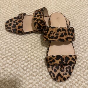Stuart Weitzman Leopard Print Sandals